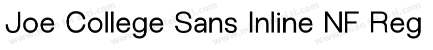 Joe College Sans Inline NF Regular字体转换